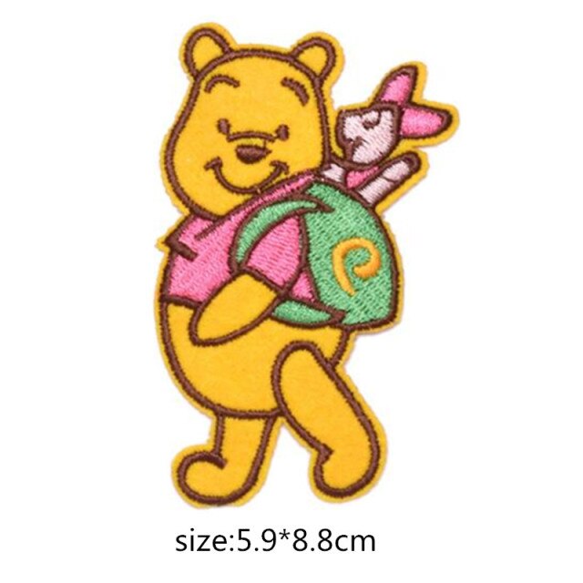 Winnie The Pooh Picnic - Disney Cartoon Classic Embroidered Iron On Patch -  Rare